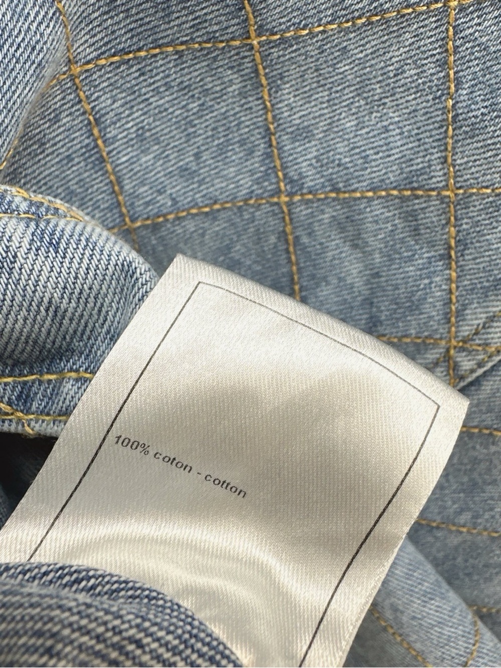 CHANEL Quilted Light Blue Denim Sleeveless Vest with Gold-Tone Buttons - Picture 7 of 9